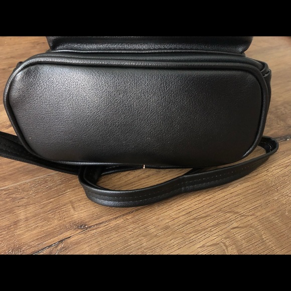 HELLO KITTY-NWT Black Faux Leather Mini Backpack - Picture 4 of 15